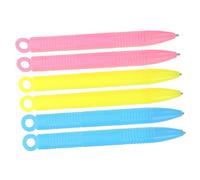 Toyvian 6pcs Magnetic Drawing Pens Replacement Stylus for Magnetic Boards Lightweight Compact Design with Blue Pink Yellow Pens Easy to Use for Adults Creative Drawing and Writing