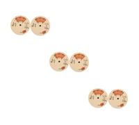 Toyvian 6pcs Melody Wheel Chords Wheel Musical Tool Circle Wooden Chord for Piano Guitar Ukulele Melody Supply