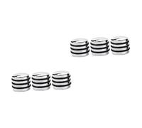 Toyvian 6pcs Metal Guitar Control Knobs Cap Volume Tone Control Knobs for Electric Guitar Bass