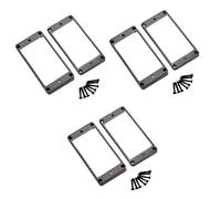 Toyvian 6pcs Metal Guitar Pickup Frame Humbucker Mounting Ring Accessory for Electric Guitar Replacement