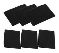 Toyvian 6pcs Mini Chalkboard Price Tags Hanging Price Boards with Smooth Surface PVC Material Easy to Store Black Food Labels for Party Buffet