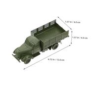 Toyvian 6pcs Mini Military Truck Model Simulation Vehicle for Educational Sandbox Decor for Home School Office Versatile Trucks for Imaginative Play