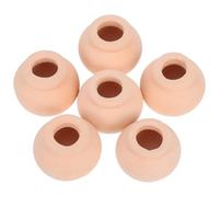 Toyvian 6pcs Mini Terracotta Flower Pots Vintage Ceramic Planters for Succulent Cactus Plants for Spaces Leaf Propagation and Desktop Decor