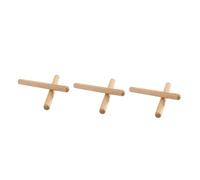 Toyvian 6pcs Mini Wooden Rhythm Sticks Lightweight Drumsticks for Percussion Instruments for Beginners and Music Enthusiasts Wood Tips Light Brown