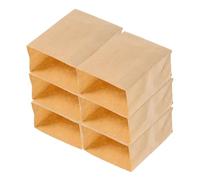 Toyvian 6pcs Miniature Paper Bag Mini Baking Packaging Bags for Dollhouse Kitchen Decor and Gift Crafting Accessories