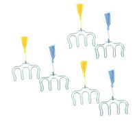 Toyvian 6pcs Music Book Clip with Tassel Pendants Reliable Music Note Clip for Piano Scores Reading Recipes Durable Page Holder for Easy Viewing Colors