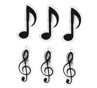 Toyvian 6pcs Music Book Clips Holder Metal Plastic Score Clips Book Page Holder for Sheet Music Notes Annotations