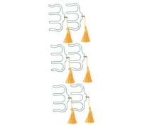 Toyvian 6pcs Music Page Holders Tassel Practical Clips for Sheet Music Piano Scores and Books Easy to Use Strong Clamping Force Suitable for Books