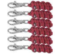 Toyvian 6pcs Paracord Zipper Pull Replacement for Backpack and Bags, Heavy Duty Polyester and Nylon Slider Tabs, Reusable Universal Application for Commuting and Outdoor Use
