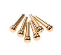 Toyvian 6pcs Peg Guitar Bridge Pins for Acoustic Guitars String Pegs Replacement Bridge Accessories