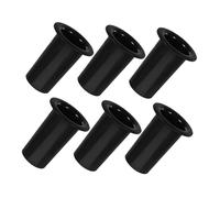 Toyvian 6pcs Plastic Microphone Stand Base Desktop Mic Holder Tabletop Microphone Parts for Boys and Girls Studio Use