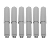 Toyvian 6PCS Plastic Spring-loaded Toilet Paper Holder Rod Replacement Flexible Roller Insert Shaft for Bathroom Office Tissue Dispenser Repair and Upgrade