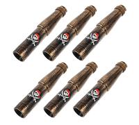 Toyvian 6pcs Portable Pirate Monocular Telescope Lightweight Handheld for Outdoor Adventures for Pirate-themed Activities