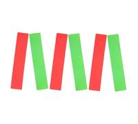Toyvian 6pcs PVC Court Line Boundary Markers Flat Rectangular Spot Markers for Tennis Soccer Basketball Agility Training with Enhanced Visibility and Easy Installation