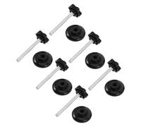 Toyvian 6pcs Replacement Knobs for Knee Walker and Walker, Plastic and Galvanised Carbon Steel, Lightweight Design with Enhanced Grip, Made for Senior Walking Aids