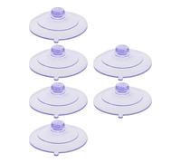 Toyvian 6pcs Reusable Bird Feeder Suction Cups with Strong Suction, Pvc Plastic Pads for Glass Surfaces, for Indoor Use, Replacement for Window Bird Feeder Holders