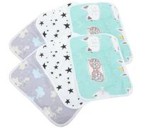 Toyvian 6pcs Reusable Washable Pet Training Mat for Hamsters and Chinchillas, Soft Cotton and Polyester Bedding with Eva Layer, Portable and Cozy Mat Suitable for Chairs and Floors