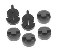 Toyvian 6pcs Rubber Violin Mutes Soft Round Tourte Style Stoppers for Violin and Quiet Practice Silencers for Night Training Easy to Install Musical Instrument Accessories