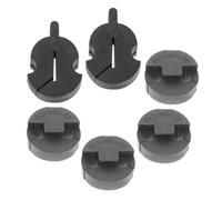 Toyvian 6pcs Rubber Violin Practice Mute Small Tourte Style Violin Part for Quiet Environments Training