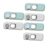 Toyvian 6pcs Safety Fridge Lock Childproof Refrigerator Door Lock for Cabinets Freezers Easy to Install Prevents Accidents and Keeps Boys and Girls Safe for Home Use