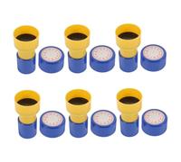 Toyvian 6pcs Self Inking Educational Clock Stamps for Telling Learning Clear Precise Prints Independent Practice Classroom and Home Use