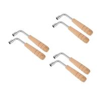 Toyvian 6pcs Shaped Tuning Wrench for Lyre Harp Precision Tuning Tool for Harpsichord Pianos Piano Strings Melody Tool