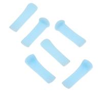 Toyvian 6pcs Silicone Ear Wax Removal Tips Replaceable Ear Cleaning Tools Comfortable to Use for Adults Blue Accessories