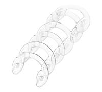 Toyvian 6pcs Silicone U-shaped Nose Pads for Glasses Transparent Anti-slip Eyeglass Nose Bridge Cushioned Pads Soft Comfortable Fit for Sunglasses with Easy Installation
