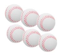 Toyvian 6Pcs Soft Training Baseballs for Lightweight PU Foam Balls for Indoor Practice Enhancing Hand Eye Coordination and Reaction for Beginners and Softball Training