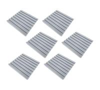 Toyvian 6pcs Soundproof Wall Panels Polyurethane Acoustic Sound Absorption Pads with Creative Design for Home Theaters and Walls to Diminish Echoes and Sound Quality