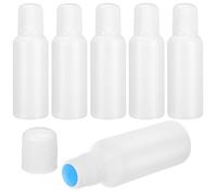 Toyvian 6pcs Sponge Head Bottle Refillable Sub Bottles Lightweight Plastic Applicator with Sl esign and Details 100ml for Traveling Use