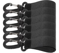 Toyvian 6pcs Swivel Hook for Stroller Plastics Organizer Clips Easy Install Buggy Bag Hooks