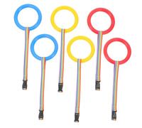 Toyvian 6pcs Toddler Walking Rope Set for Preschoolers Blue, Red, Yellow Single Rings, Safety Leash for Child Supervision in Kindergarten and Outdoor Walks