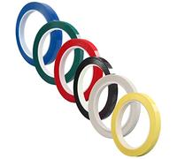 Toyvian 6pcs Violin Finger Position Stickers Colorful Violin Tape for Beginners Cello Fingerboard Accessories Accurate Note Markers (white Red Green Black Blue Light Yellow)