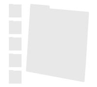 Toyvian 6pcs White Vinyl Record Dividers Made of Sturdy Pp with Flexible Design and Simple Installation, for Organizing Records and Books in Home Or Library Settings