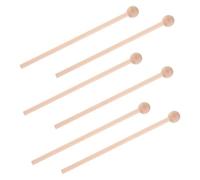 Toyvian 6pcs Wood Percussion Sticks Music Mallets for Electronic Drums Rhythm Sticks Wood Music Accessories