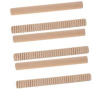 Toyvian 6pcs Wooden Rhythm Sticks for Boys and Girls Percussion Instrument for Early Music Education Develops Creativity and Musical Skills for Classroom and Playtime