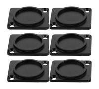 Toyvian 6pcs Xlr Chassis Plate Mount Cover - Blank Wall Plate For Audio Equipment - Speaker Chassis Cover - Panel-Mount Audio Connector Accessory