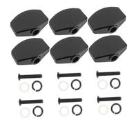 Toyvian 6sets Guitar Tuners Stringed Instrument Handles Metal String Tuner Caps for Acoustic Guitar Tuning Pegs String Locking Function