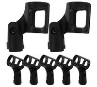Toyvian 7pcs Adjustable Microphone Stand Clip Holder, Plastic Stable Mounting Mic Clamp for 29-32mm Stands, Tool Free Installation, for Live Stages and Streaming