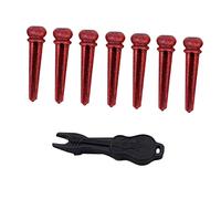 Toyvian 7pcs Guitar String Nails Acoustic Guitar Bridge Pegs String Studs No Shell Puller