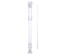 Toyvian 8-hole G Key Abs Recorder Flute with Cleaning Rod and Manual for Beginner Wind Instrument Music Practice