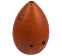 Toyvian 8 Hole Pear-shaped Xun Beginner's Pottery Musical Instrument Tone for Children Vintage F Key for Introductory Playing