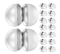 Toyvian 8 Pairs Magnetic Faux Pearl Earrings Non-piercing Lightweight Ear Clip Jewelry for Bride Wedding Dress Accessories Veil Weights White Imitation Pearls