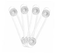 Toyvian 8 Pcs Child Proof Belt Locks Baby Guard Cabinet Adhesive Locks with Buckle Design Silver Abs Material Strong Adhesive Sticker Protect Children from Accidental Injury for Home