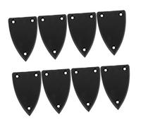 Toyvian 8 pcs Electric Guitar Truss Rod Cover Plates Triangle Shape Durable Replacement Guitar Parts Accessories for Neck Adjustment and Decoration