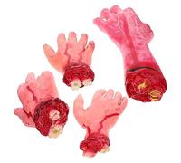 Toyvian 8 Pcs Toys Halloween Prank Props Fake Hand Halloween Hand Prop Fake Arm Fake Hand Severed Hand Dog Toy Hands Halloween Severed Broken Hand Party Supplies Chew