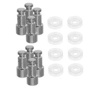 Toyvian 8 Sets Float Valve and Sealer Gasket Replacement for Electric Pressure Cookers Heat-Resistant Pressure Valve Seal Kit Leakproof Accessories for Brands