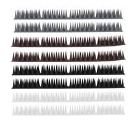 Toyvian 8 Sets Plastic Pigeon Spikes Kit for Fence and Home, Additional Security and Visual Barrier, Anti Strips to Stop Crows and Cats, Sturdy Plastic