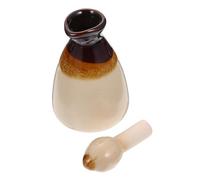 Toyvian 80ml Essential Oil Diffuser Decorative Ceramic Bottle with Good Workmanship Beautiful Look Fashion Taste for Home Desktop Adornment